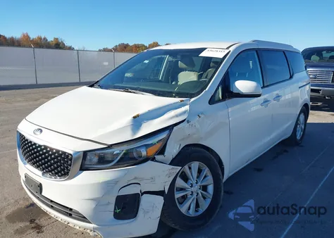 2016 Kia Sedona Lx из США, поврежденный, VIN KNDMB5C18G6188321